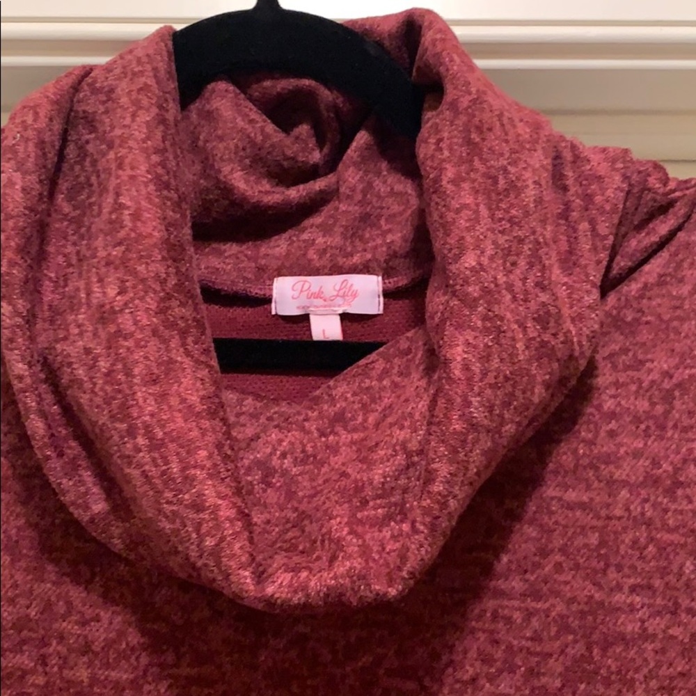 Pink Lily tunic sweater - Picture 2 of 4